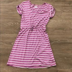 Columbia dress Omni-wick purple and white stripe